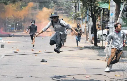  ??  ?? At least 536 protesters and bystanders have been killed since Myanmar’s military seized power on February 1. Photo / AP