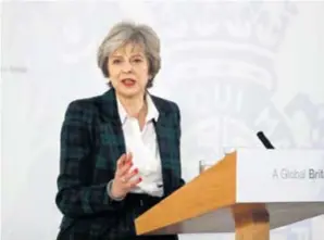  ?? REUTERS ?? Predsjedni­ca britanske vlade Theresa May tijekom govora u Londonu