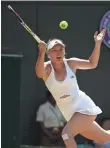  ?? IAN WALTON, GETTY IMAGES ?? No. 5 seed Caroline Wozniacki, above, takes on Garbine Muguruza during fourth-round action.