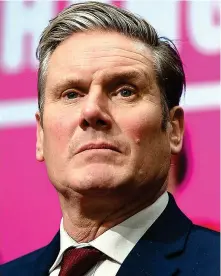  ??  ?? Support...Sir Keir Starmer is hotly tipped to join the race