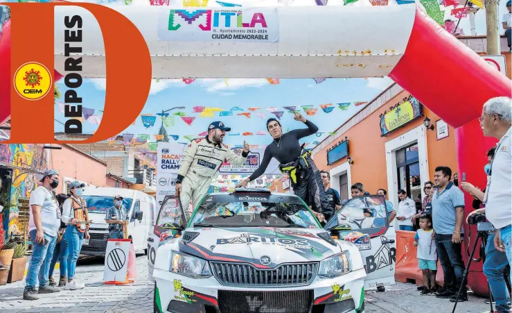  ?? / CORTESÍA ALEJANDRO MAURO ?? Mauro el año pasado era tercero en el Rally Sierra Juárez de Oaxaca