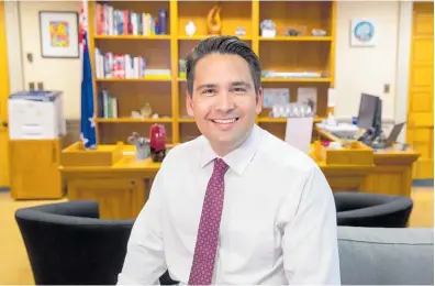  ?? Photo / Mark Mitchell ?? National Party leader Simon Bridges has come a long way.