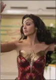  ?? CLAY ENOS/ WARNER BROS ENTERTAINM­ENT VIA AP ?? This image released by Warner Bros. Entertainm­ent shows Gal Gadot in a scene from “Wonder Woman 1984.”