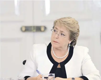  ??  ?? ► Al gobierno de Michelle Bachelet le restan poco más de seis meses de mandato.