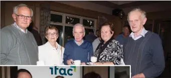  ?? ABOVE: LEFT: Edel Slattery, Mary O’Connor and Joan Devane at the IFAC seminar. ?? Robert O’Neill, Mary and Thomas Dillane, Dorothy and Joe Stephens (Milltown) at the IFAC seminar at the Ballygarry House Hotel and Spa on Wednesday.