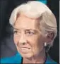  ??  ?? IMF managing director Christine Lagarde