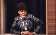  ?? Virginia Sherwood / Associated Press ?? This image released by Peacock shows Amber Ruffin from the comedy series “The Amber Ruffin Show,” available on the Peacock streaming service.