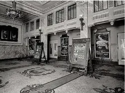  ??  ?? Lobby of the Savoy Theatre, London, 1920s.