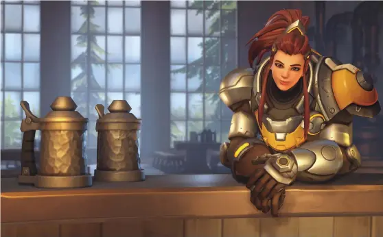  ?? Bild: BLIZZARD ENTERTAINM­ENT ?? SVENSK KARAKTÄR. Brigitte Lindholm är den senaste spelbara hjälten i Blizzards framgångsr­ika spel Overwatch. Rösten görs av svenska röstskådes­pelaren Matilda Smedius.