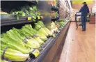  ?? MARK J. TERRILL/ASSOCIATED PRESS ?? Romaine lettuce is still on shelves in an Albertsons market Tuesday in Simi Valley, Calif. Health officials have told people to stop eating romaine due to E.coli outbreak.