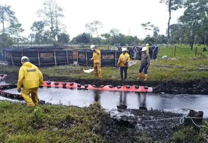  ?? FOTO COLPRENSA ?? De acuerdo con la compañía Ecopetrol, este año se han perpetrado 79 ataques contra la infraestru­ctura petrolera en el país, siendo Caño Limón el oleoducto más impactado.