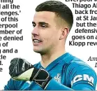  ??  ?? Ambitious: Darlow is on England radar