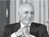  ?? ALEX BRANDON/AP ?? Former Afghan President Ashraf Ghani told the BBC in an interview that he had minutes to decide to flee from Kabul as the Taliban took over in August.