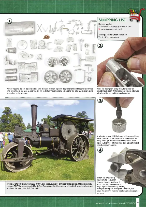 HOW TO BUILD AN AVELING & PORTER STEAM ROLLER - PressReader