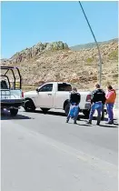  ??  ?? Escena de un crimen en Chihuahua.