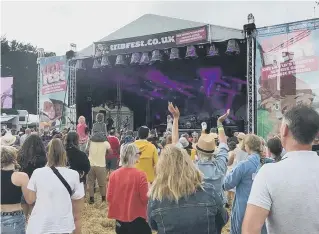  ?? ?? Crowds at Tribfest at Sledmere