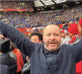  ??  ?? Stewart Gray, an England and Leicester City fan who is reportedly in a coma