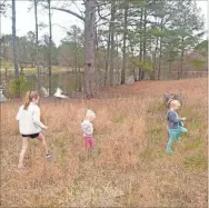  ?? Blake Silvers ?? The Silvers girls take a Sunday afternoon stroll in April 2020 during the COVID quarantine.