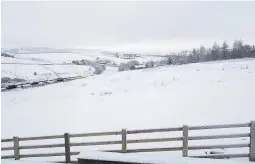  ??  ?? Snow in Weir, by Debbie Timmins