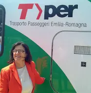  ?? Presidente ?? La numero uno dell’azienda di trasporti Tper Giuseppina Gualtieri, in sella dal febbraio 2012