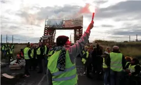  ??  ?? ‘Far more telling than the Paris riots are the protests popping up everywhere else in France.’ A blockade at an oil refinery in Frontignan, southern France, on 3 December. Photograph: Guillaume Horcajuelo/EPA