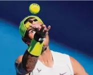  ?? Aaron Favila/Associated Press ?? Defending champ Rafael Nadal is 0-2 so far in 2023 and has won just one of his past seven matches.