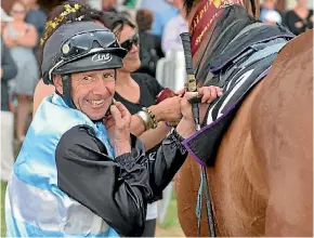  ?? RACE IMAGES ?? Canterbury jockey Chris Johnson rode three Rotorua winners topped off by Let Her Rip’s win in the day’s fillies and mares feature.