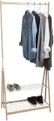  ??  ?? Once guests have left, the Foppapedre­tti clothes rail, £119.99, Lakeland, can be folded up and stored away in a cupboard