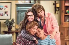  ?? Adam Rose / TNS ?? The cast of “One Day at a Time” includes, clockwise from bottom left: Justina Machado, Isabella Gomez, Rita Moreno and Marcel Ruiz.