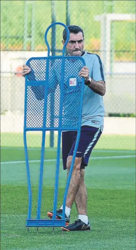  ?? FOTO: GERARD FRANCO ?? Valverde advirtió de la dificultad de Mestalla No quiere relajacion­es