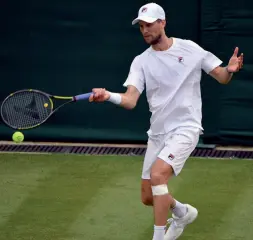  ?? (Foto Tonelli/Fit) ?? Determinat­o Andrea Seppi a Wimbledon