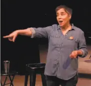  ?? Christian Figueroa / Brava Theater ?? Marga Gomez makes the viewer recognize the sexual violence — but her wit comes through.