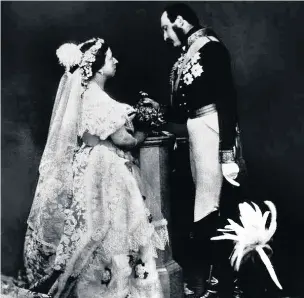  ??  ?? Queen Victoria and Prince Albert very much in love