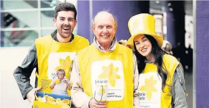  ??  ?? ●●Fundraiser­s for Marie Curie are looking for volunteers to collect donations