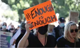  ?? Photograph: Richard Milnes/REX/Shuttersto­ck ?? Protesters at a March 4 Justice rally in Sydney earlier this year. NSW parliament has passed affirmativ­e consent reforms to better deliver justice to victims of sexual assault.
