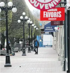  ??  ?? Activity is beginning to return to downtown streets, BUT traffic is far below normal. Shopping locally is one of the best ways for residents to help support Greater Victoria businesses, Catherine Holt writes.