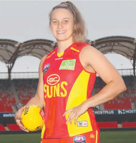  ?? Picture: SUPPLIED ?? WORTH IT: Townsville footballer Ellie Hampson will make her debut in the AFLW today.