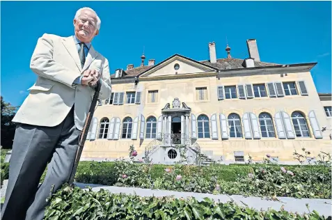  ??  ?? Philippe Grand d’Hauteville, one of the heirs to the castle, said the family had decided to sell the property because it was too costly to maintain. The castle is set within 67 acres