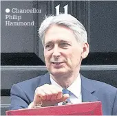  ??  ?? Chancellor Philip Hammond