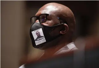  ?? GRAEME JENNINGS GETTY IMAGES ?? Philonise Floyd, brother of George Floyd, testifies during a House hearing on Wednesday.