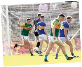  ??  ?? Thunderbol­t: Kerry’s David Clifford celebrates his superb goal