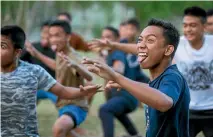  ?? ALDEN WILLIAMS / FAIRFAX NZ ?? The Tuloy Foundation’s rugby boys learned the haka from YouTube.