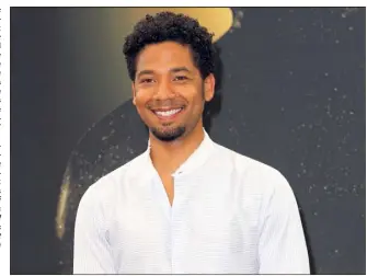  ?? (Photo AFP/Valery Hache) ?? Avant d’endosser le costume de Jamal dans la série Empire, Jussie Smollett travaillai­t dans un bureau : «Je détestais ça. Aujourd’hui je fais un travail très dur, mais que j’adore. Je ne me lève jamais sans l’envie d’aller sur le plateau de Empire.»