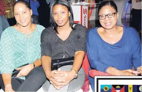  ?? CONTRIBUTE­D PHOTOS ?? Scotiabank Premium Banking customers enjoy a special cocktail event hosted at The Manchester Golf Club last Wednesday. From left are Georgia Taylor-Melbourne, Tanya Goodwill, and Racquel Surdeen.