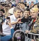  ?? CHRIST CHAVEZ GETTY IMAGES ?? Beto O’Rourke joined other local leaders and civil rights groups at an event to counter Trump’s rally in El Paso.