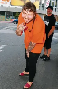  ?? Photo: GC Images ?? Post Malone, an early adopter of the look, in 2017.