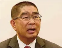  ??  ?? Parti Bersatu Sabah (PBS) president Datuk Seri Dr Maximus Ongkili says PBS is offering itself to be the voice of Sandakan people in Parliament. FILE PIC