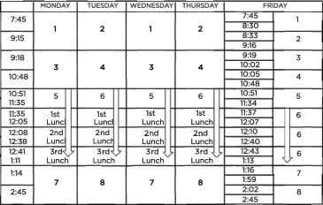  ??  ?? 1ST BELL: 7:40 LATE BELL: 7:45 TAOS MIDDLE SCHOOL 2019-2020 BELL SCHEDULE