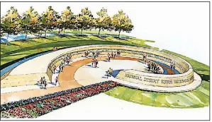  ?? Democrat-Gazette file photo ?? A site for the National Desert Storm War Memorial, shown in an artist’s rendering, was selected last month. Organizers for the memorial include two Arkansans.