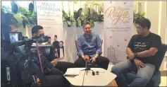  ??  ?? Abang Mohamad Shibli (centre) at the press conference on Majma Raya Fest 2018.